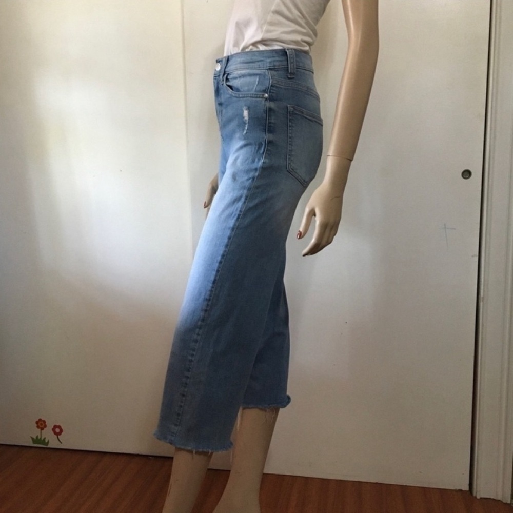 IVY + MAIN raw hem jeans high waist jeans blue S:1 - Picture 13 of 16